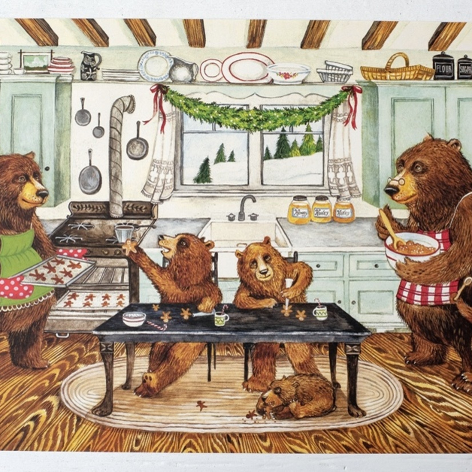 Hester & Cook Gingerbread Bears Placemat