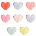 Meri Meri Pastel Palette Heart Large Plate