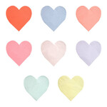Meri Meri Pastel Palette Heart Large Napkins - Pack of 20