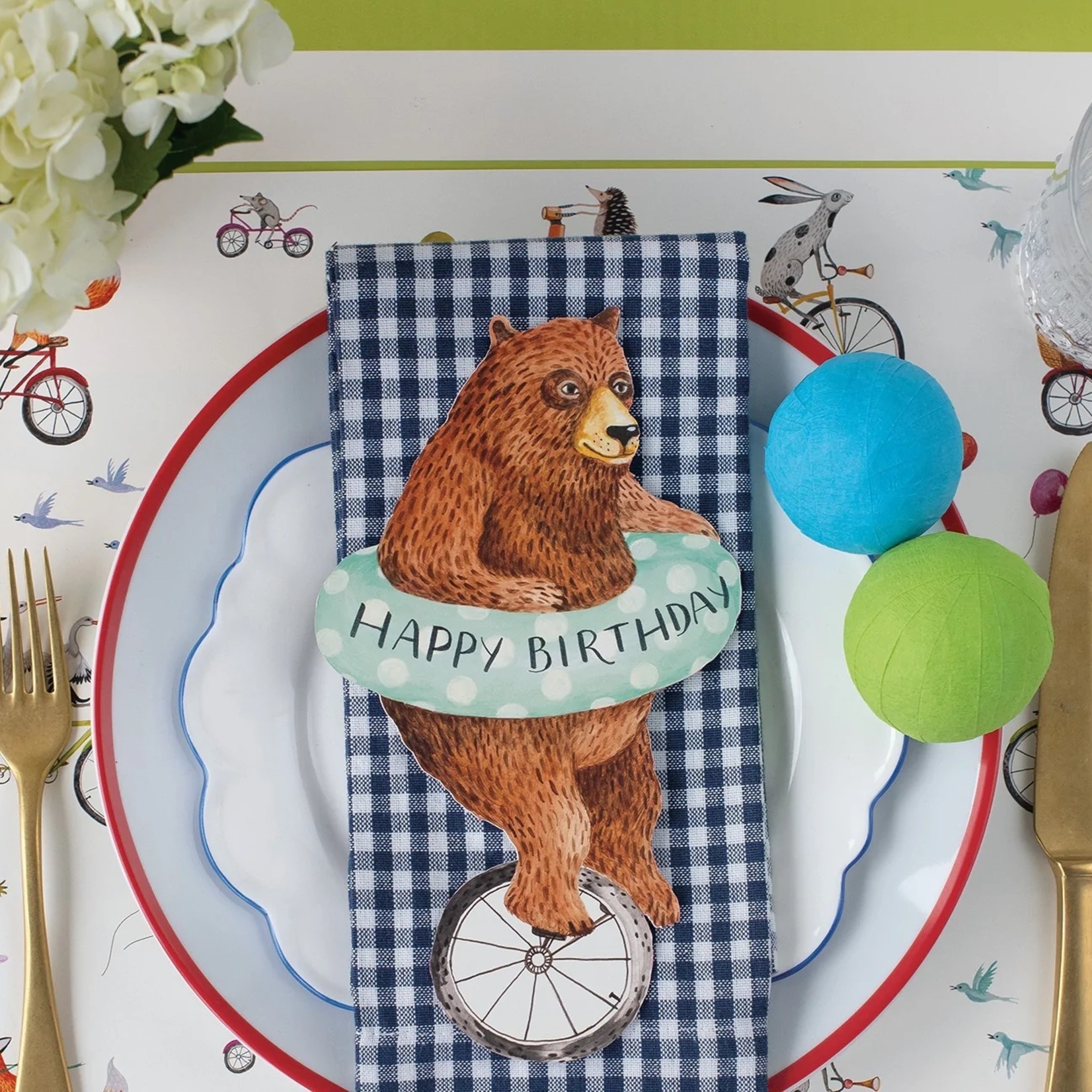 Hester & Cook Nice Wheels Bear Table Accent