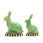 MacKenzie-Childs Green Rabbit Figures - Set of 2