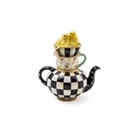 MacKenzie-Childs Courtly Chickatee Teapot