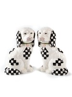 MacKenzie-Childs Staffordshire Dog Figures - Set of 2