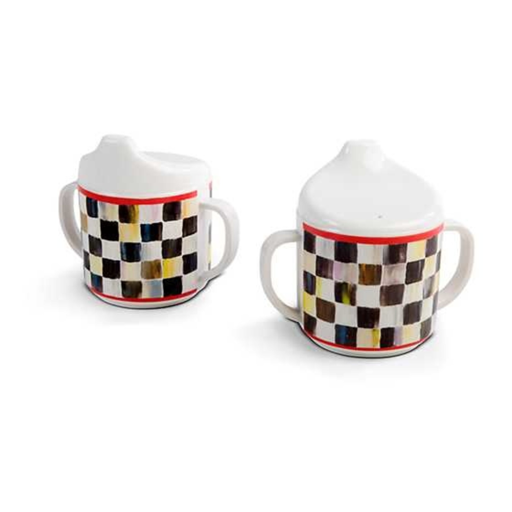 MacKenzie-Childs Courtly Check Sippy Cups - Set of 2