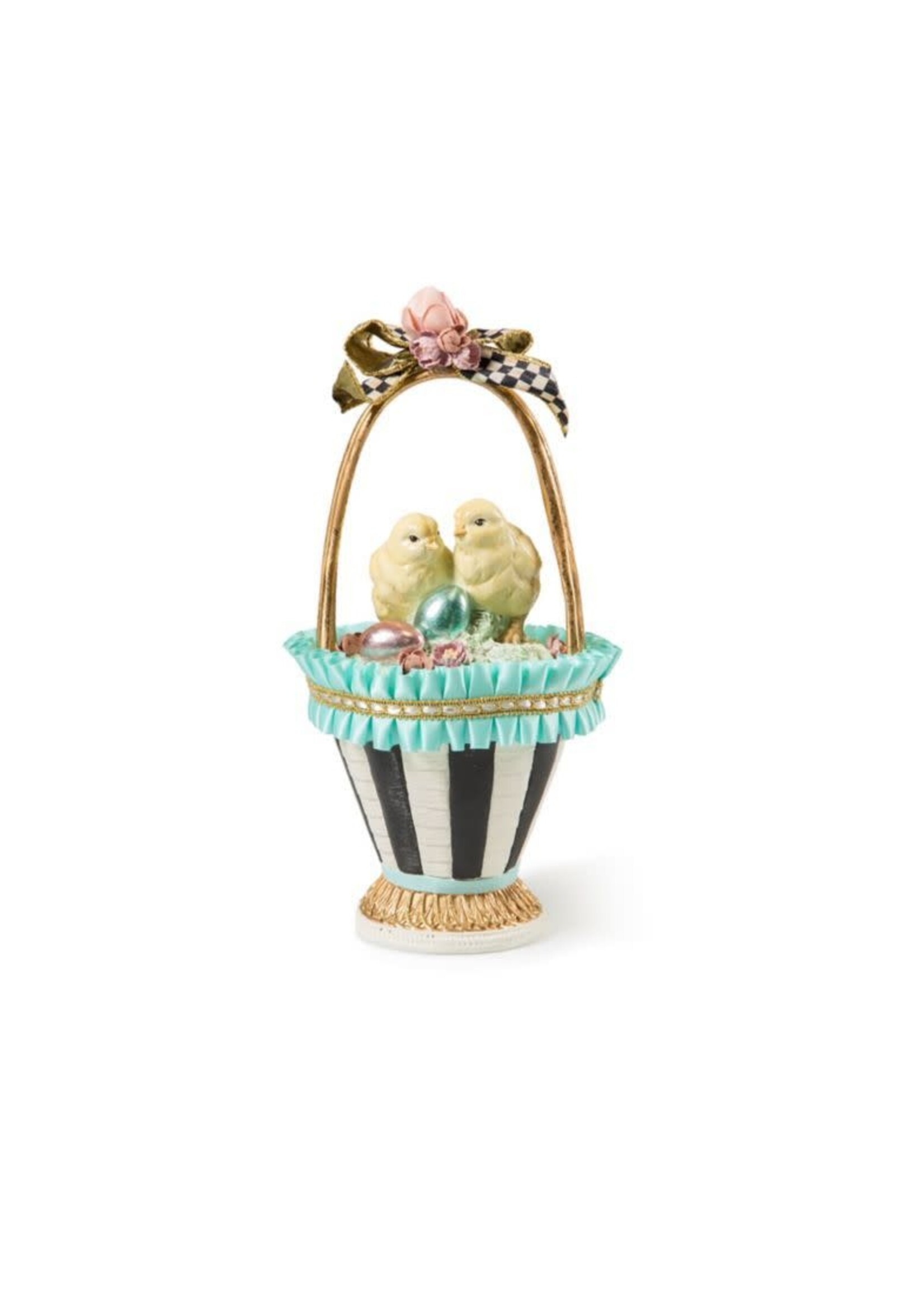 MacKenzie-Childs Sweet Shop Chick Basket