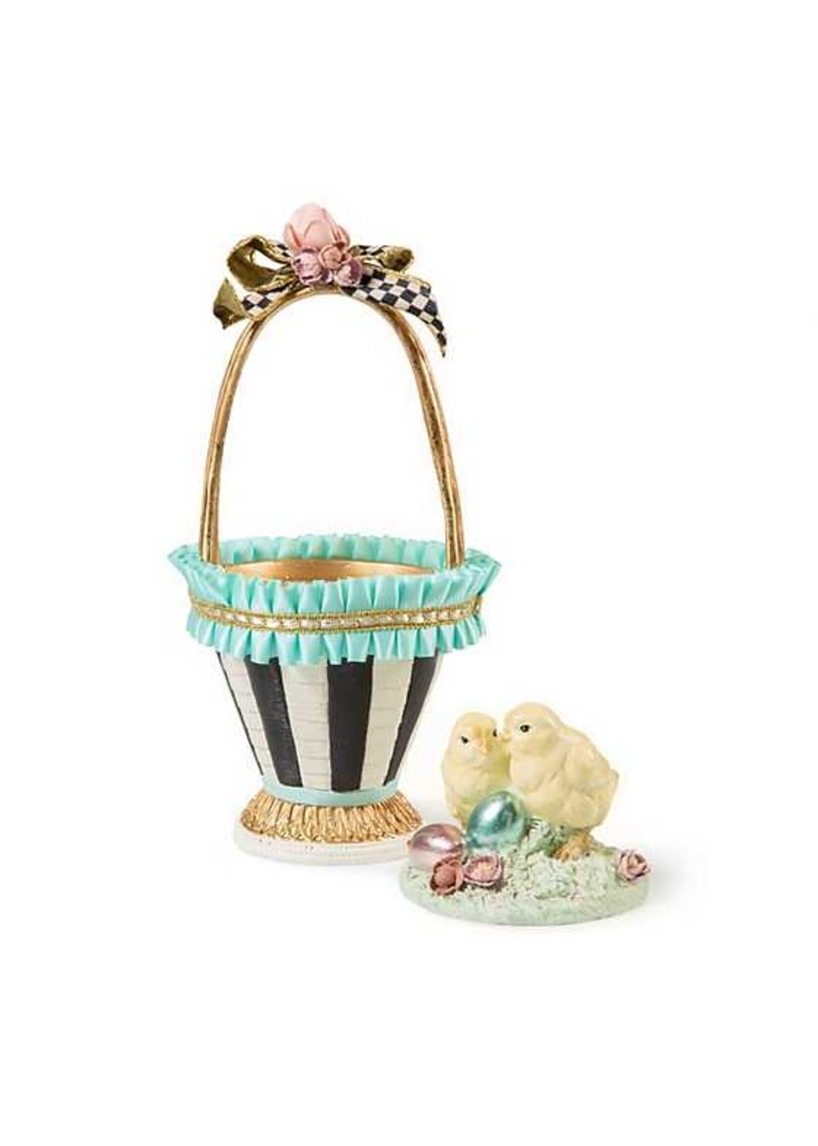 MacKenzie-Childs Sweet Shop Chick Basket