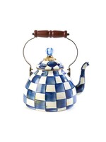 MacKenzie-Childs Royal Check 3 Quart Tea Kettle