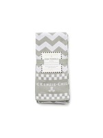 MacKenzie-Childs Sterling Zig Zag Dish Towels - Set of 3