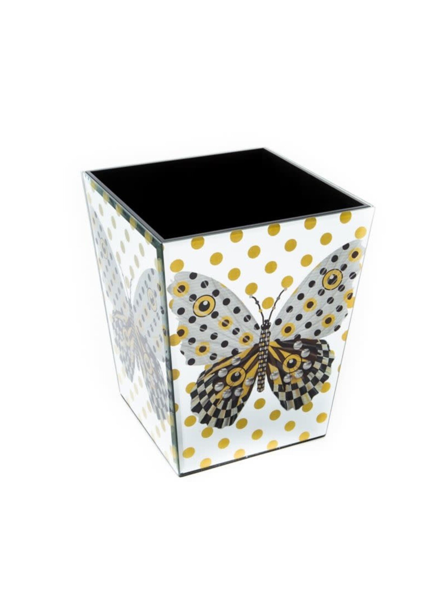 MacKenzie-Childs Spot on Butterfly Waste Bin