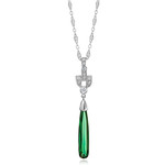 Just Jules 14 K WG NuVo Vintage Tourmaline Necklace