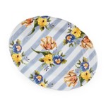 MacKenzie-Childs Wildflowers Blue Serving Platter