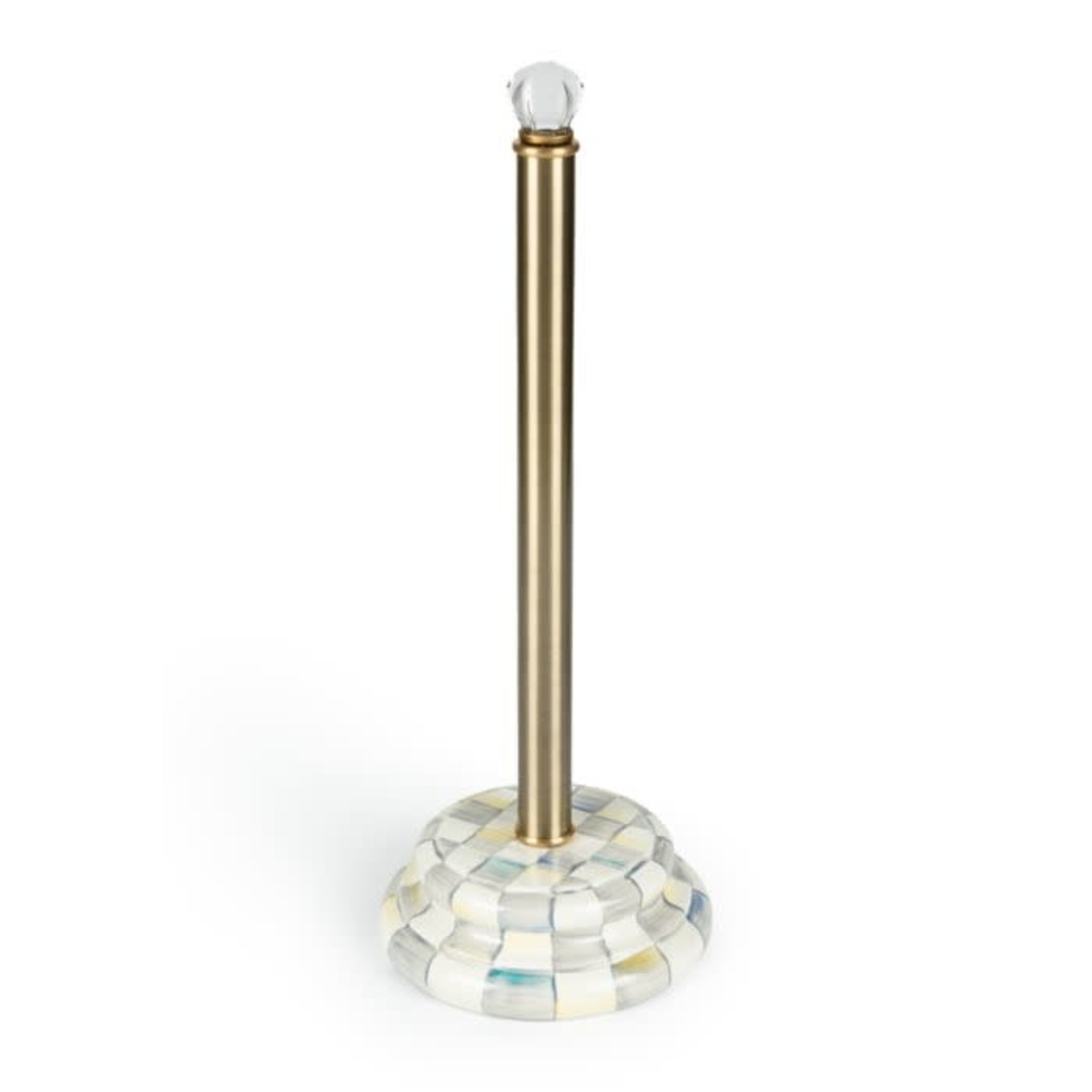 MacKenzie-Childs Sterling Check Toilet Tissue Storage