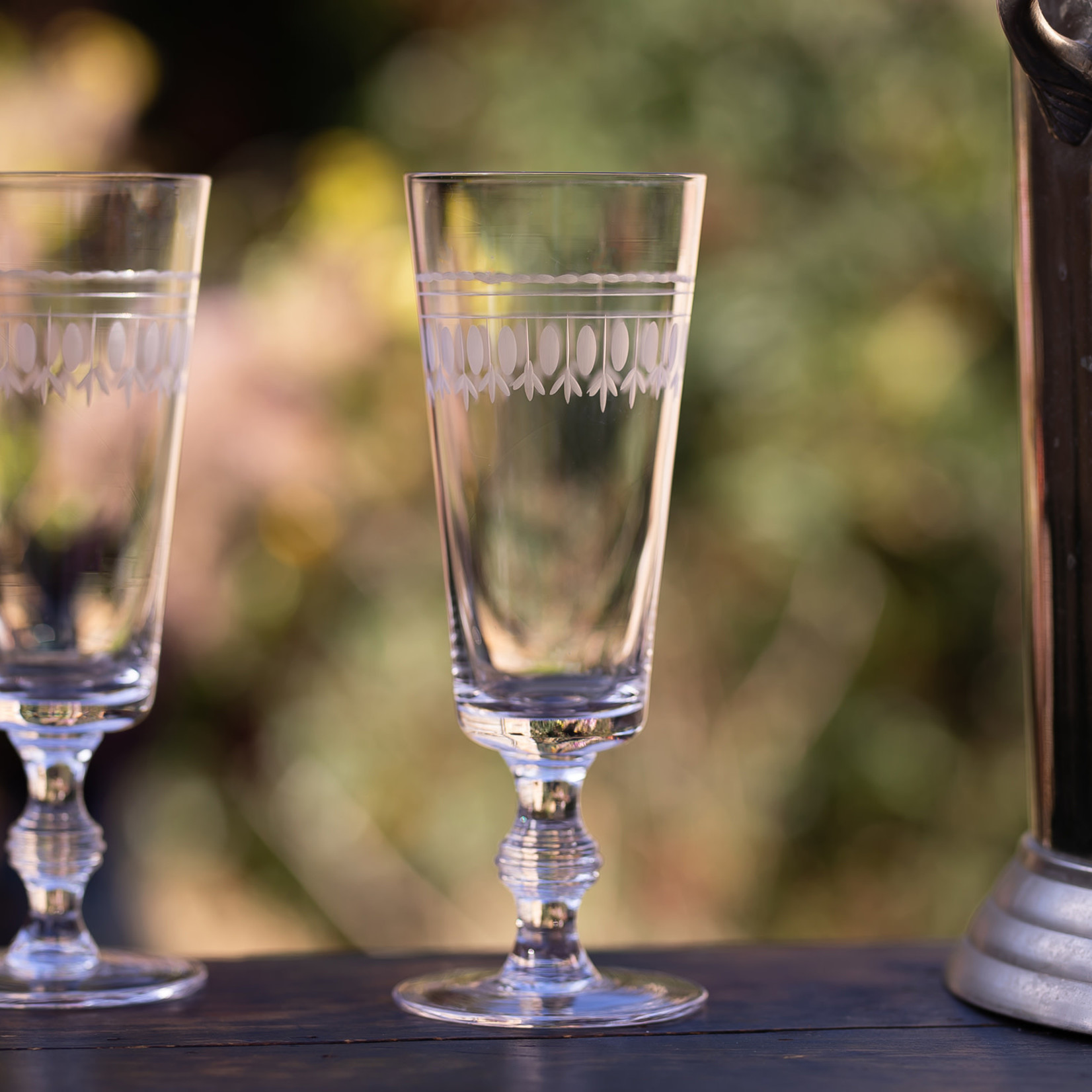 The Vintage List Set of 4 Ovals Champagne Flutes