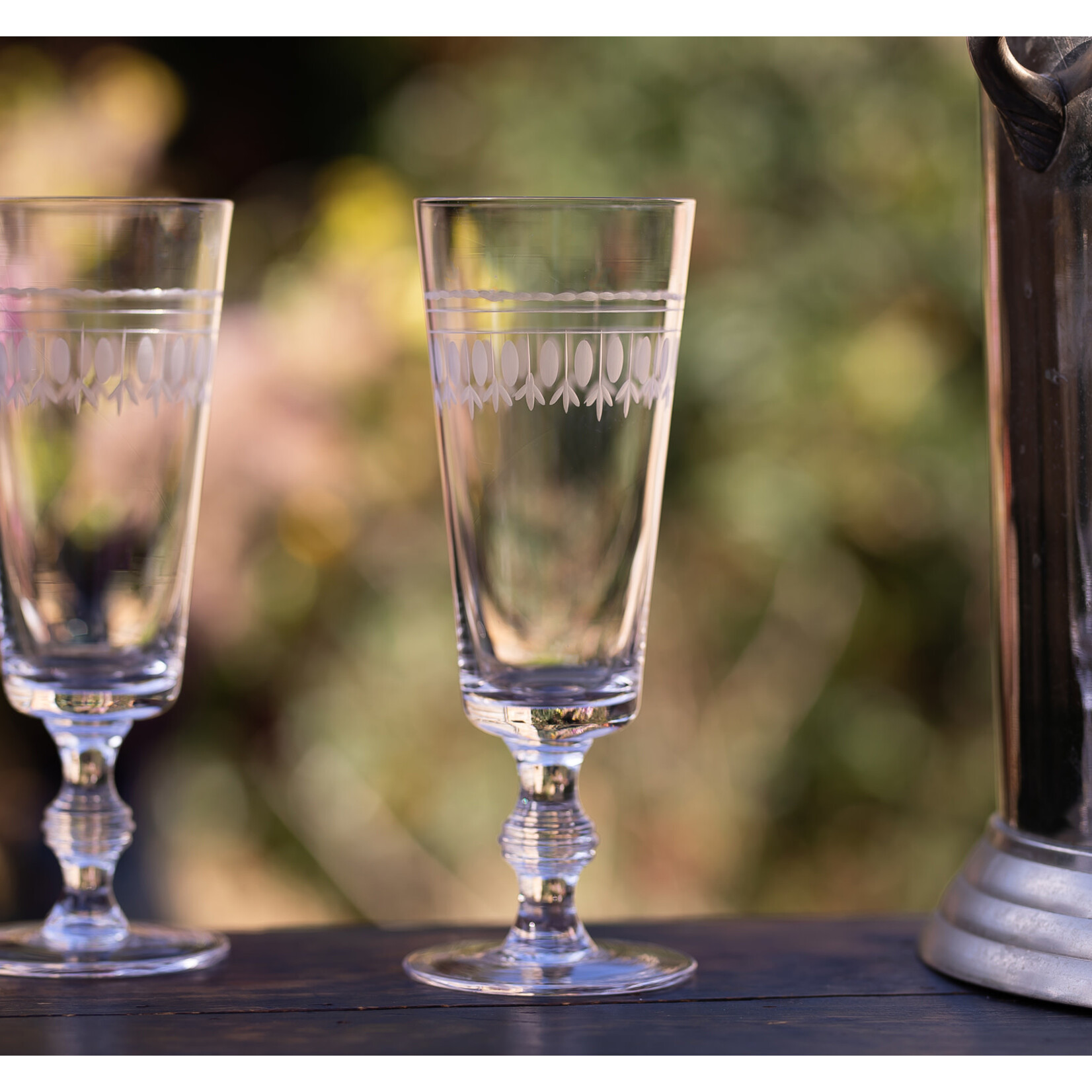 The Vintage List Set of 4 Ovals Champagne Flutes