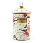 MacKenzie-Childs Wildflowers Enamel Large Canister - Green
