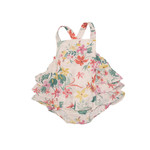 Angel Dear Leilani Flower Ruffle Sunsuit