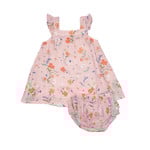 Angel Dear Spring Mix Floral Sundress & Diaper Cover 18-24 Months