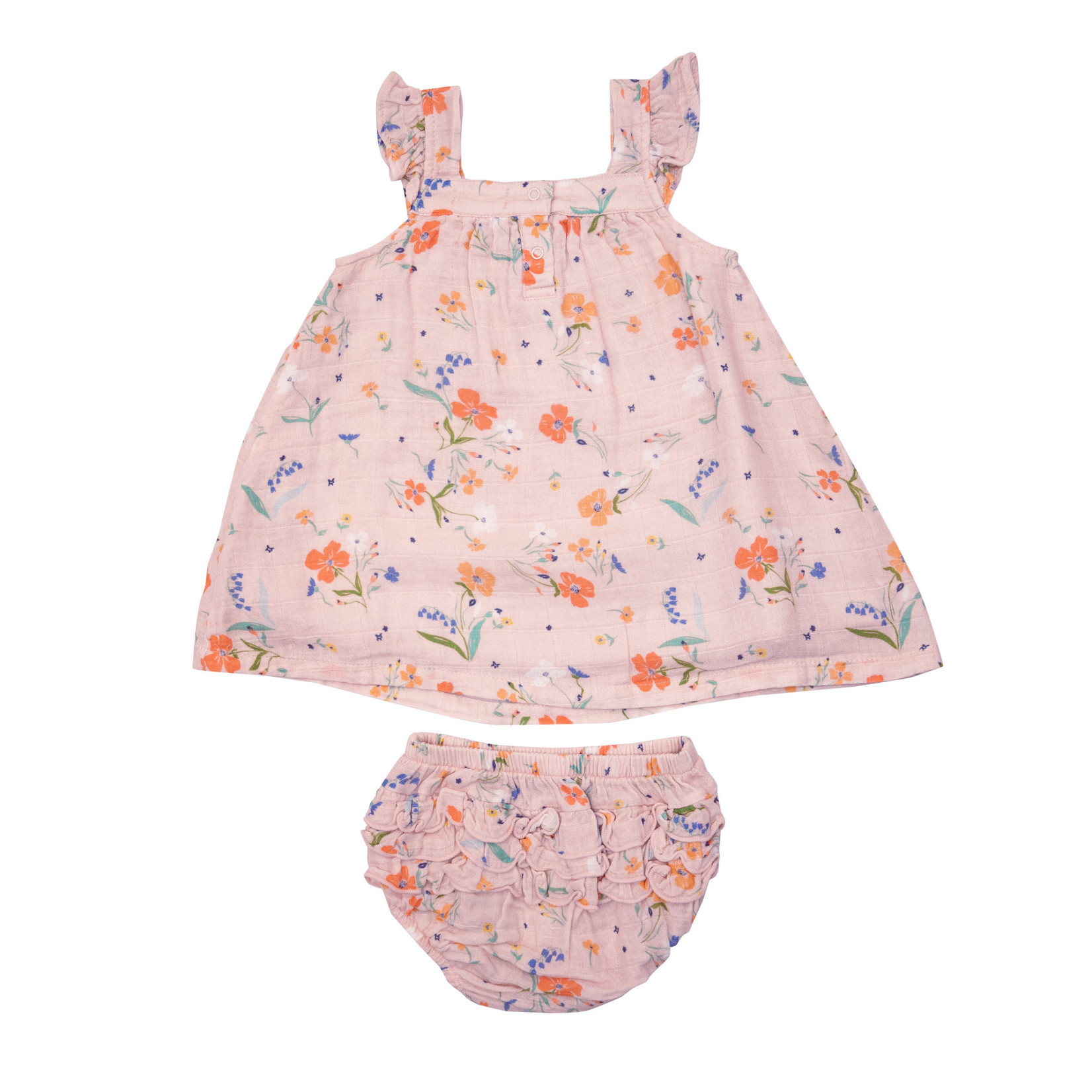 Angel Dear Spring Mix Floral Sundress & Diaper Cover 18-24 Months