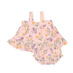 Angel Dear Eyelit Daffodil Bouquet Wrap Ruffle Top & Ruffle Leg Diaper Cover