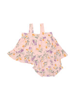 Angel Dear Eyelit Daffodil Bouquet Wrap Ruffle Top & Ruffle Leg Diaper Cover