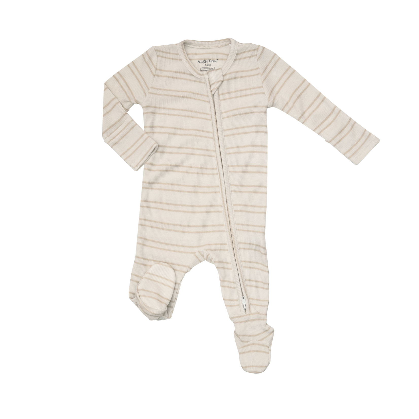 Angel Dear Clay Stripe 2-way Zipper Footie