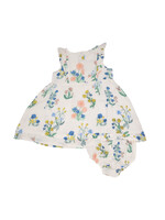 Angel Dear Urban Floral Ruffle Sundress And Diaper Cover