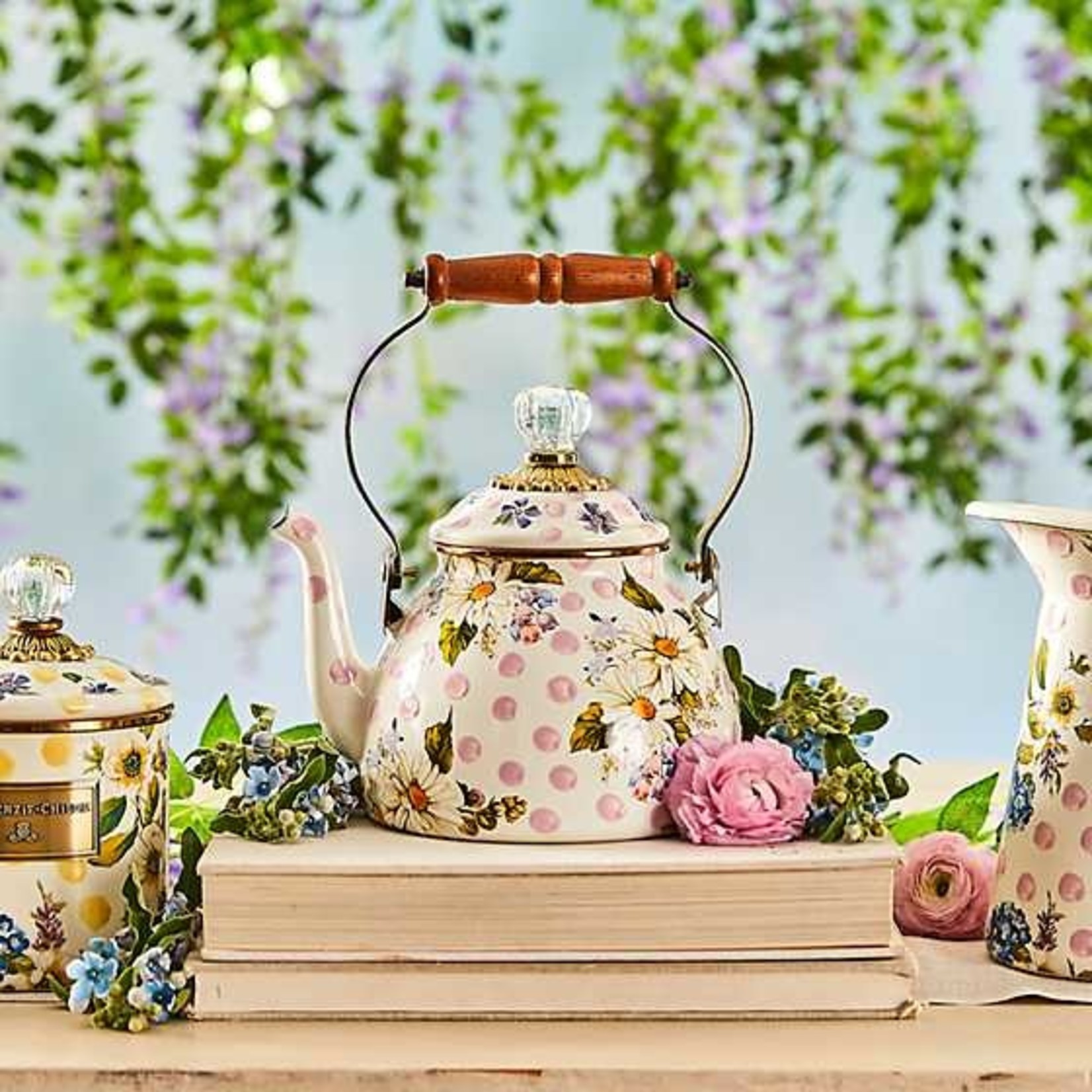 Flower Market Whistling Tea Kettle