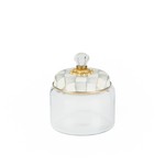 MacKenzie-Childs Sterling Check Small Kitchen Canister