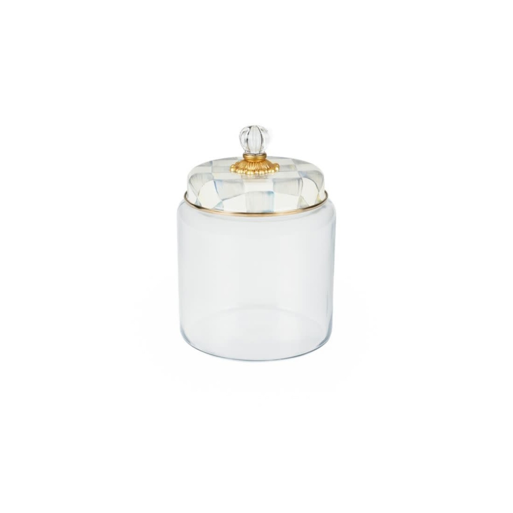 MacKenzie-Childs Sterling Check Kitchen Canister - Large
