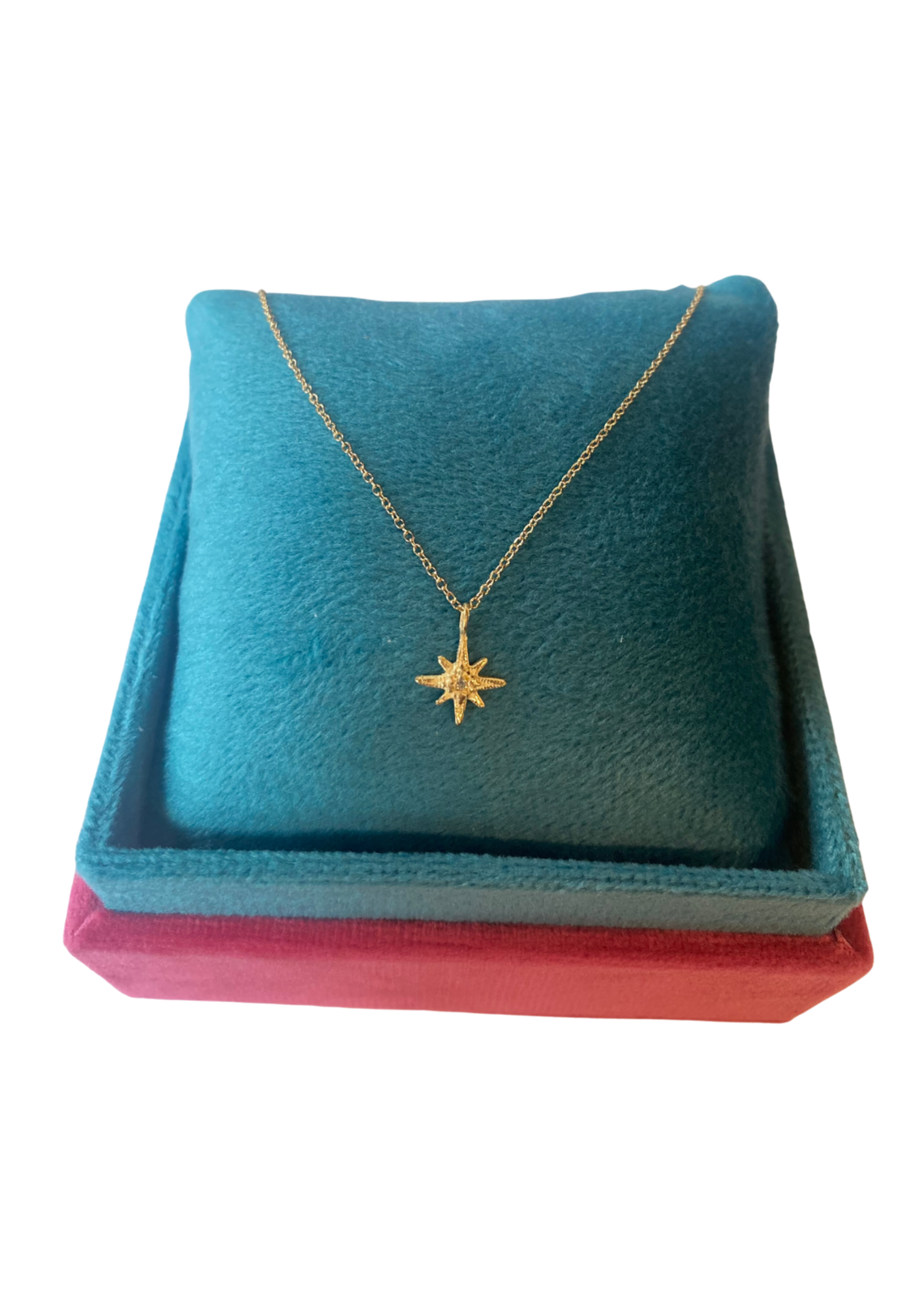 Robin Haley Jewelry Tiny Diamond Gratitude Star (14KY on 16" chain)