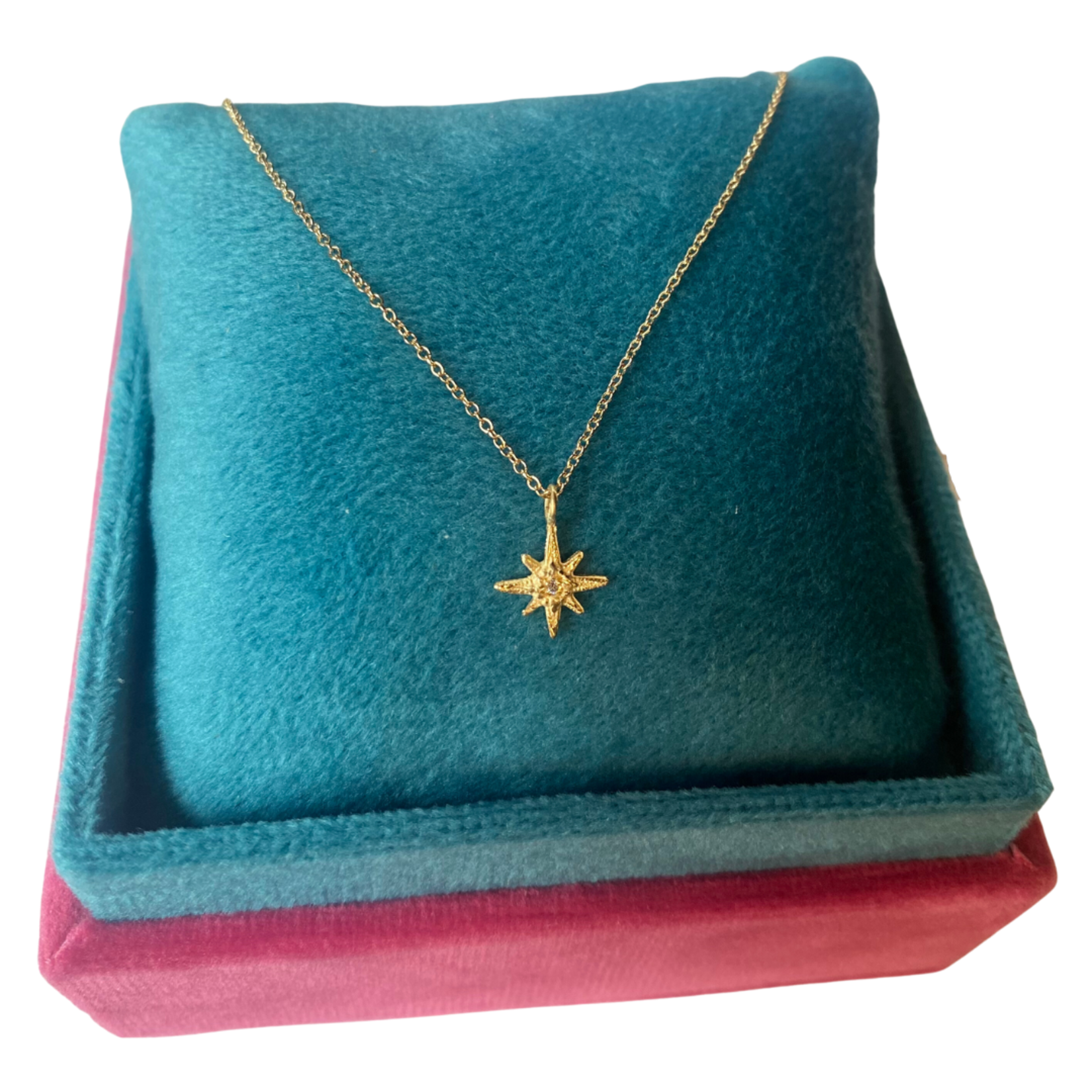 Robin Haley Jewelry Tiny Diamond Gratitude Star (14KY on 16" chain)