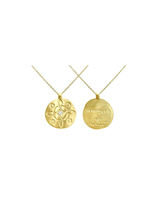 La Soula Jewelry Strength Disc Necklace (14kt Vermeil)