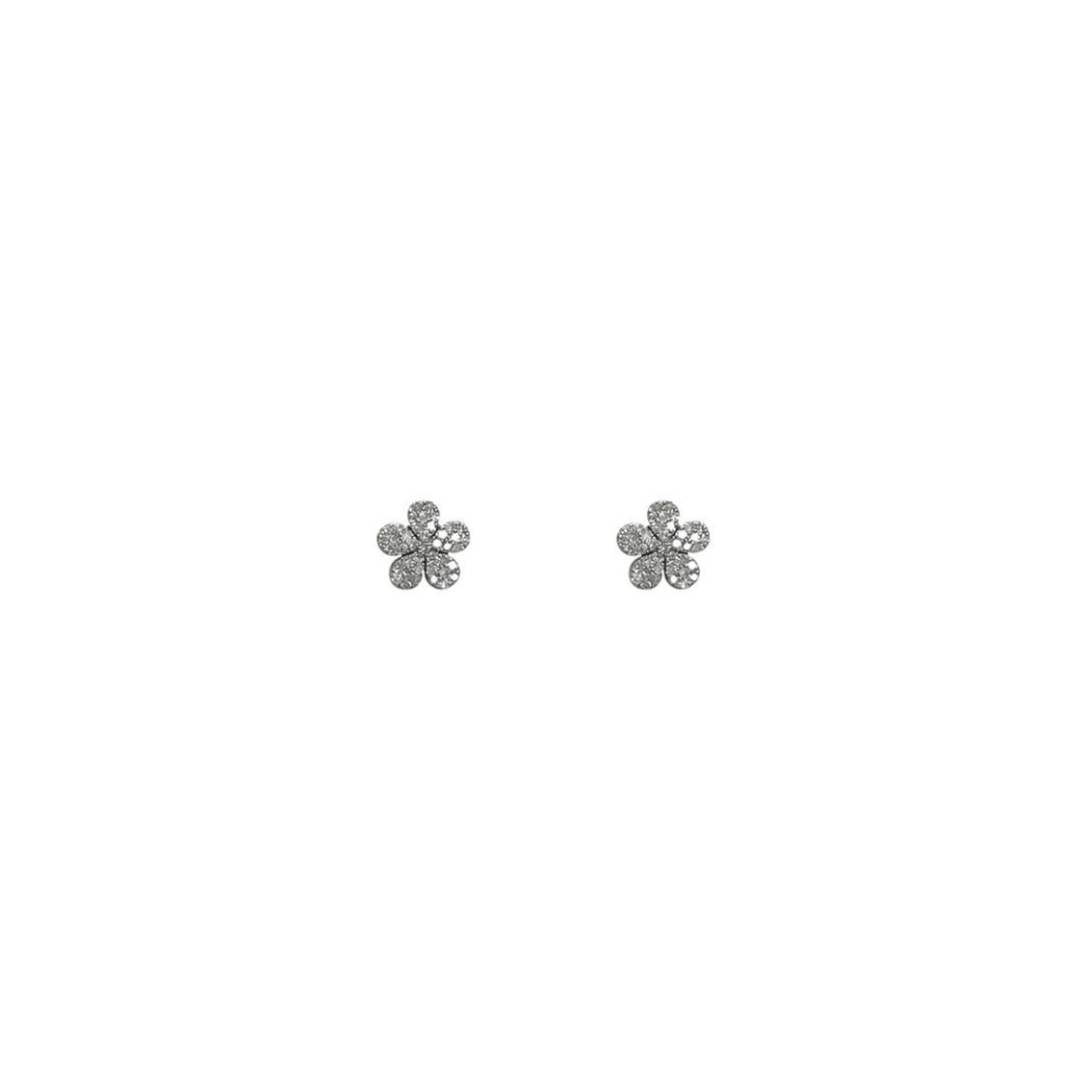 La Soula Jewelry Little Flower Diamond Earrings