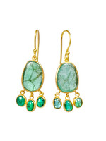 Sophie Theakston Emerald Cascade Earrings