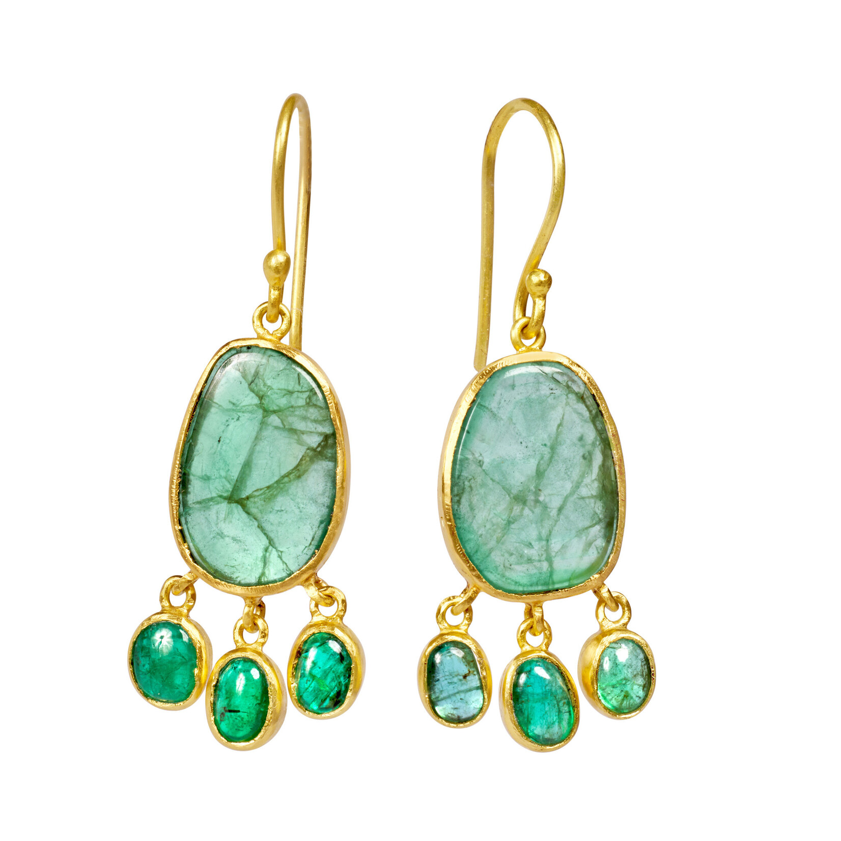 Sophie Theakston Emerald Cascade Earrings