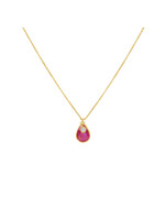 Sophie Theakston Ruby and Diamond Necklace (18kt gold on 20" chain)