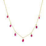 Sophie Theakston Ruby Tumble Garland Necklace