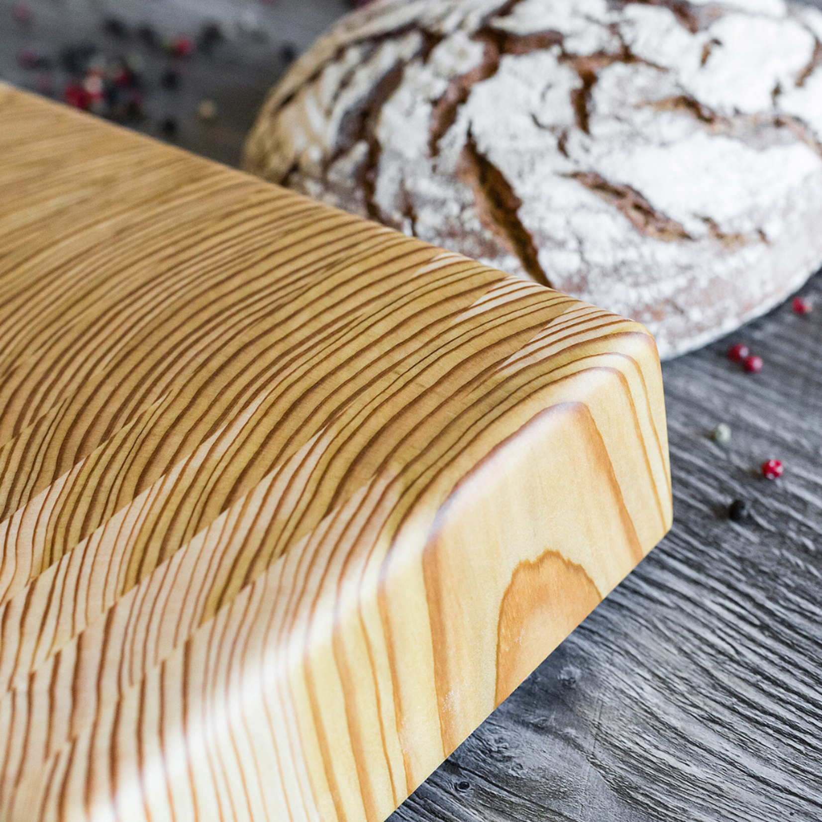 Larch Wood Tiger Stripe Buffet Board (Premium)
