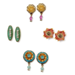 Elements, Jill Schwartz Blooms And Beads Stud Earrings Set