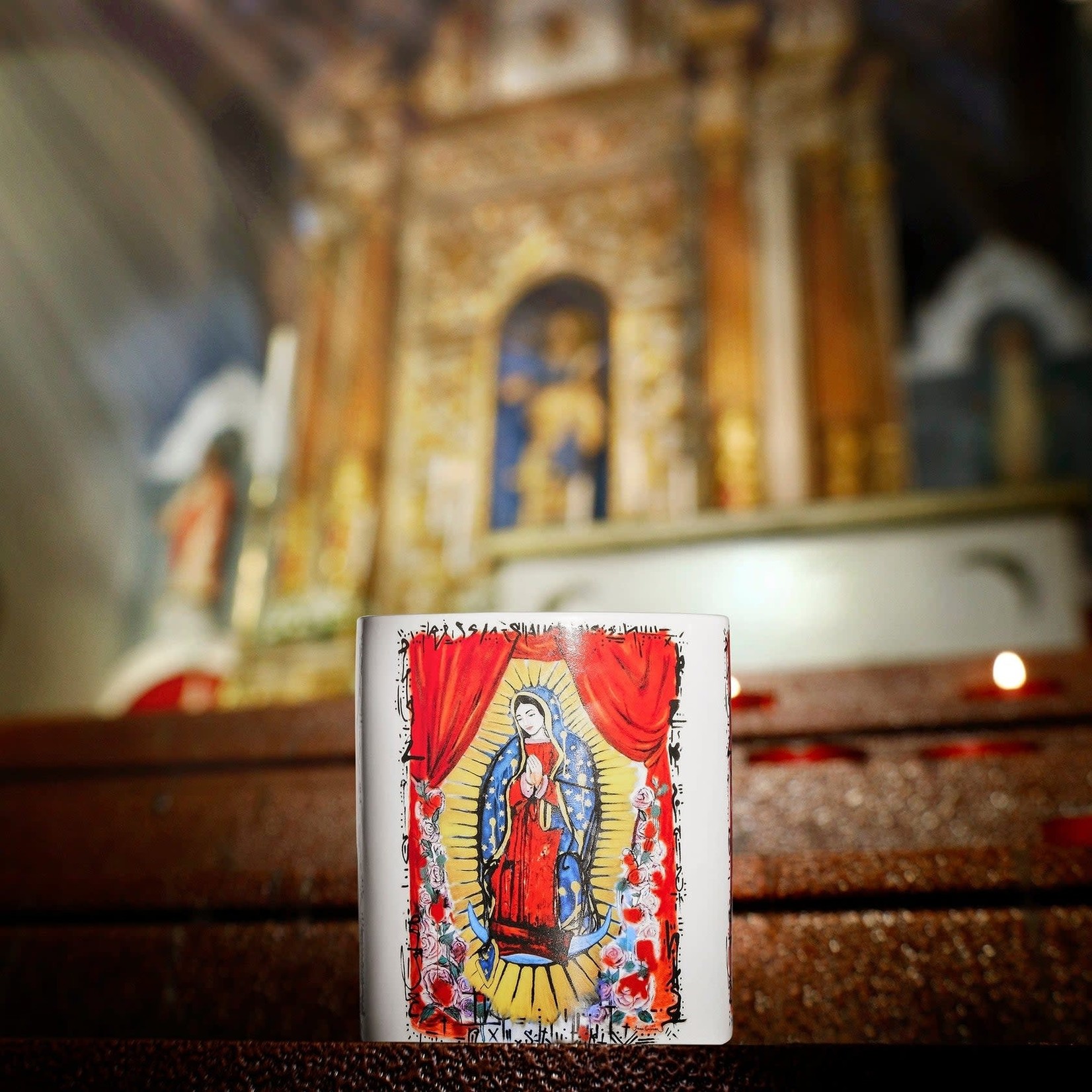 SAINT by Ira DeWitt Ceramic Virgin Mary of Guadalupe Candle (Collector's Edition x Louis Carreon)