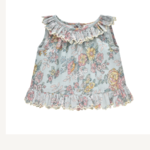 Louise Misha Water Jodhpur Flower Zelie Top (8Y-12Y)