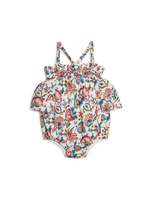 Louise Misha Cream Indian Flowers Emaline Romper (24m)