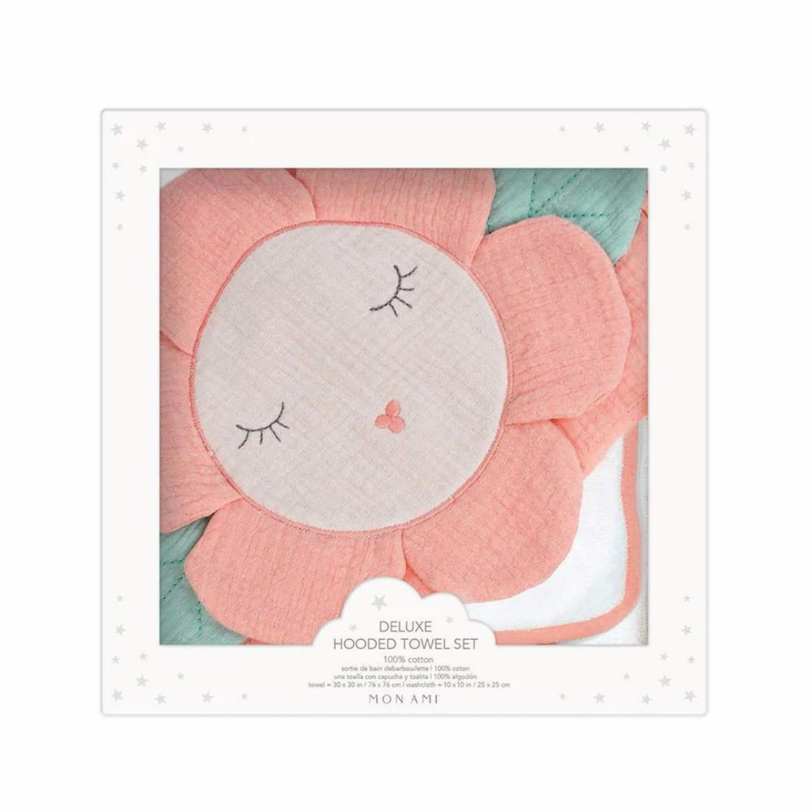 Mon Ami Petit Flower Towel & Washcloth Set