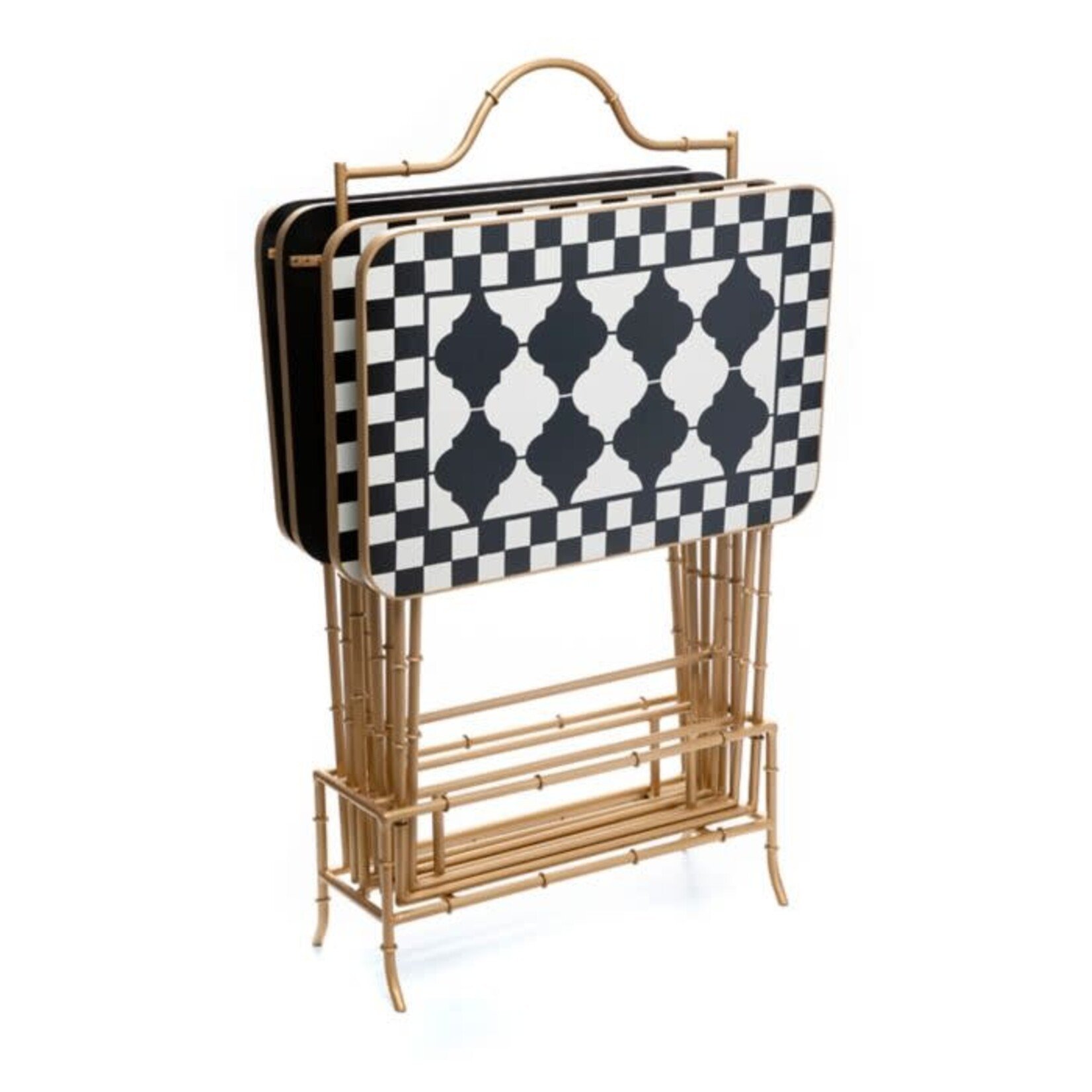 MacKenzie-Childs Courtly Cocktail Trays - Set of 4