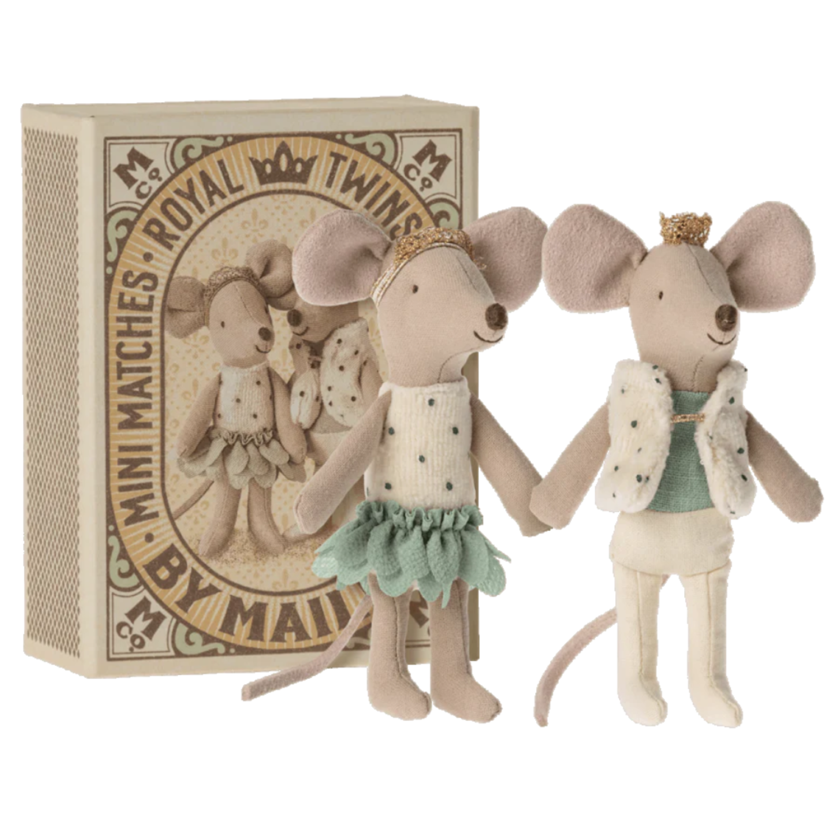 Maileg USA Royal Twins, Little Sister and Brother in Box