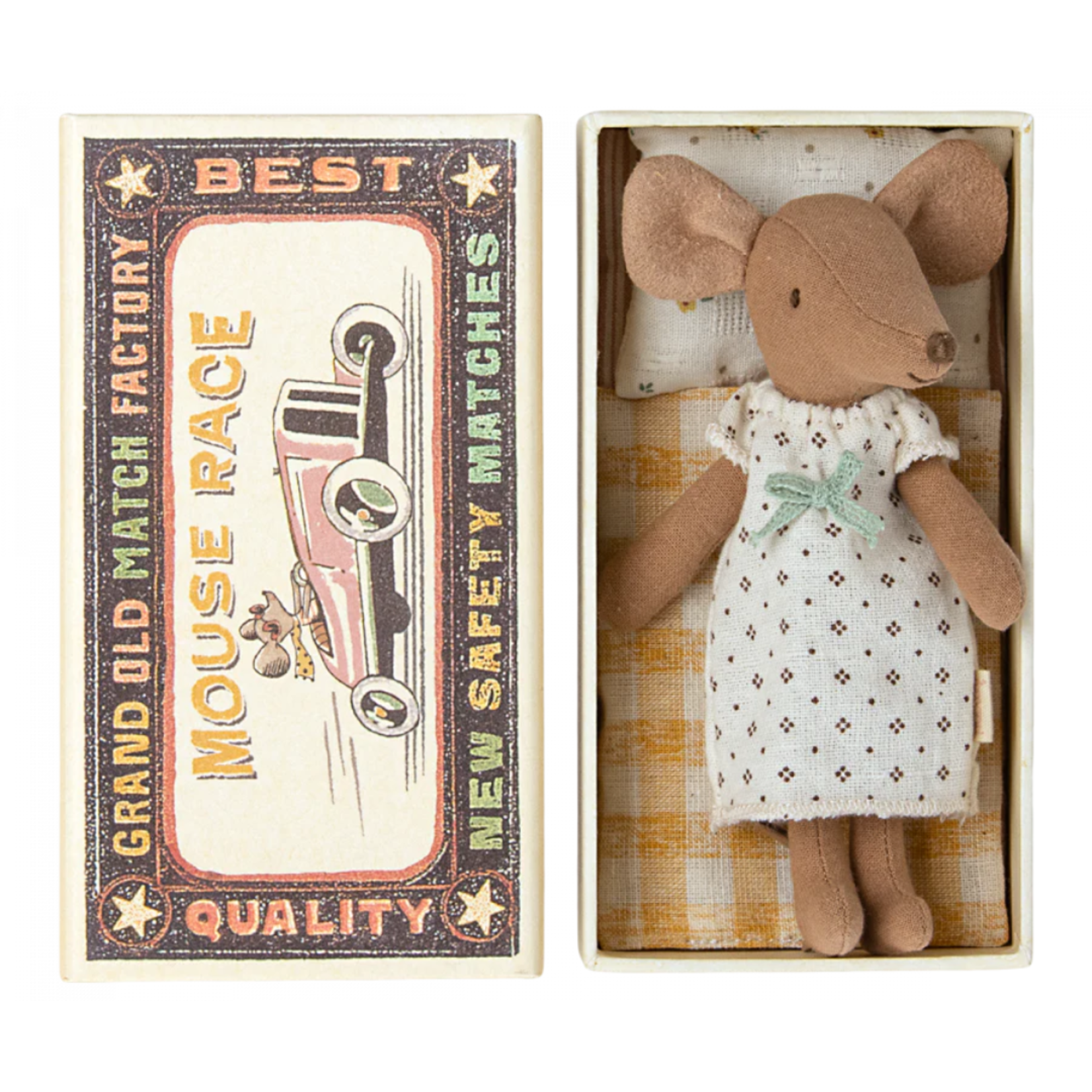 Maileg USA Big Sister Mouse in Matchbox