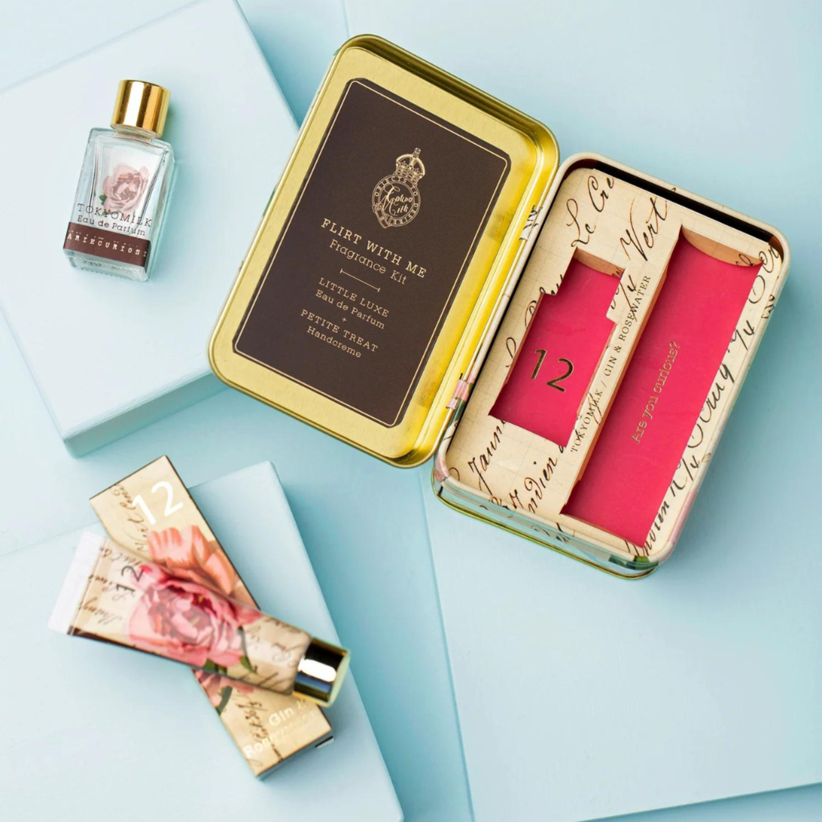 Tokyo Milk Gin & Rosewater Flirt With Me Fragrance Kit