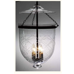 A. Sanoma Inc. 9" GLASS CLOVER CUT LANTERN