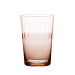 The Vintage List Four Rose Tumblers with Lens Design