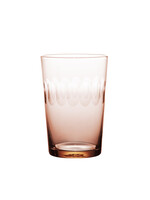 The Vintage List Four Rose Tumblers with Lens Design